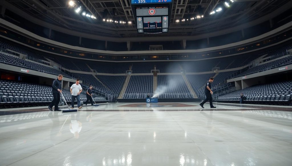 arena and stadium floor cleaning services Atlanta