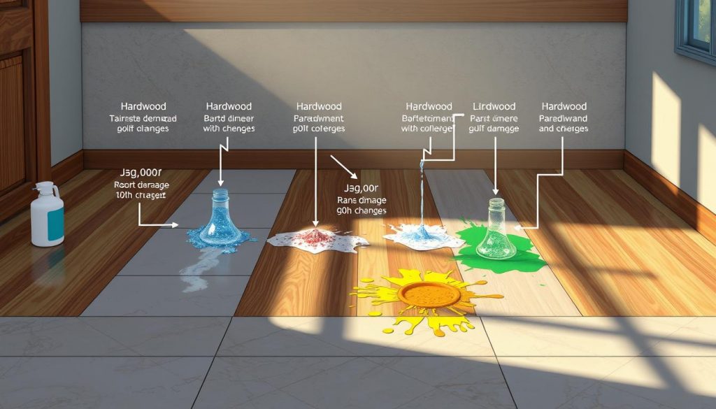chemicals affect different floor types