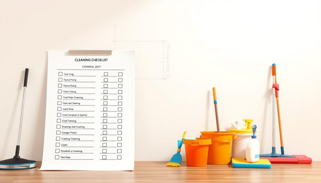 commercial cleaning checklist template