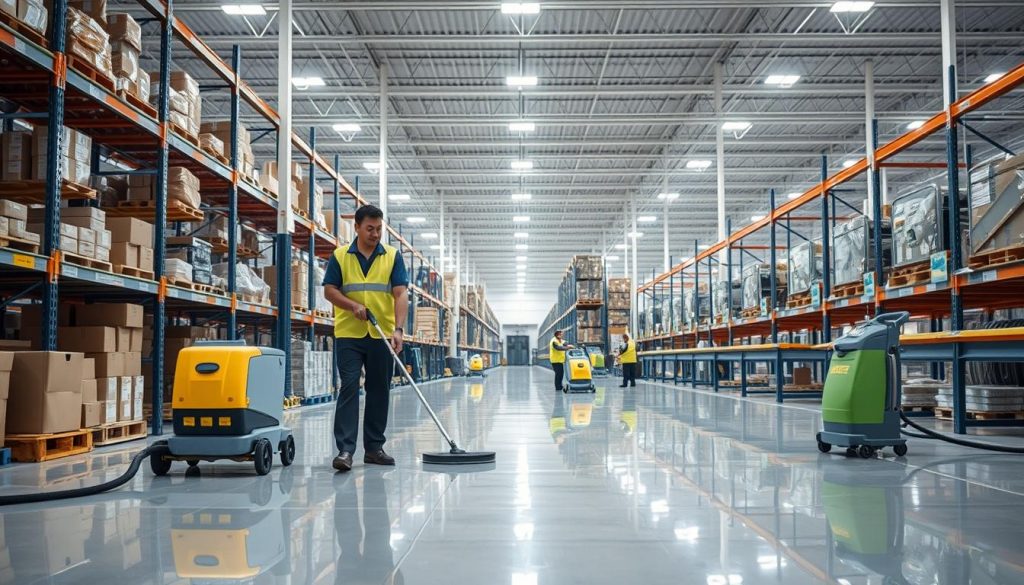 commercial cleaning for logistics centers
