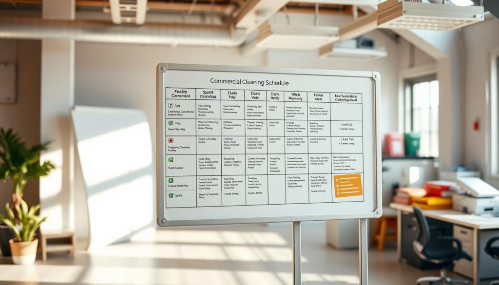 commercial cleaning schedule