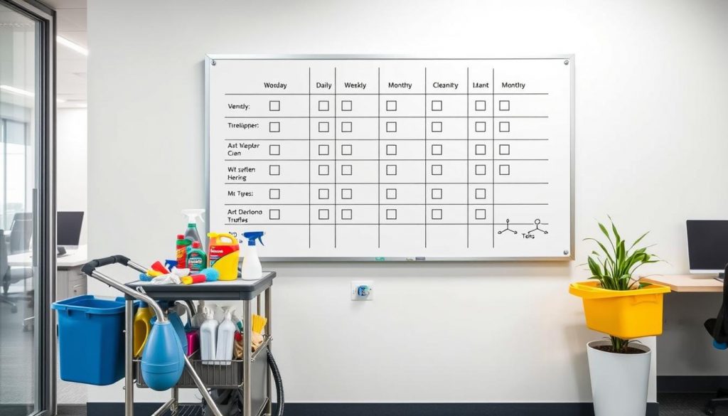 commercial cleaning schedule