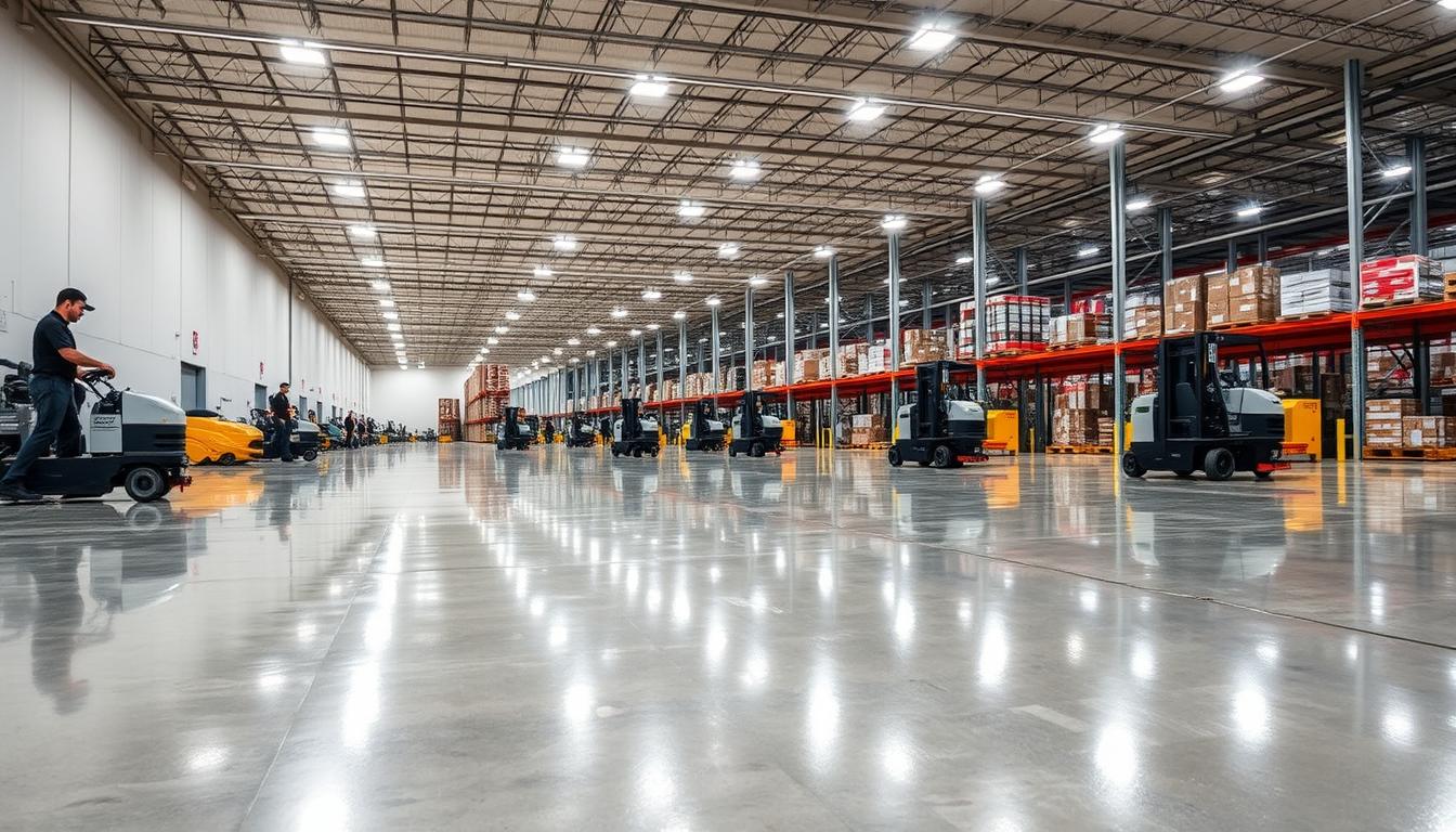 commercial floor cleaning services for distribution centers in Atlanta