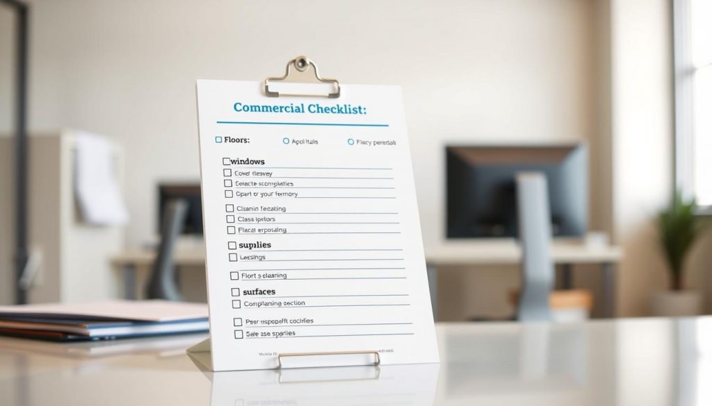 daily cleaning checklist commercial