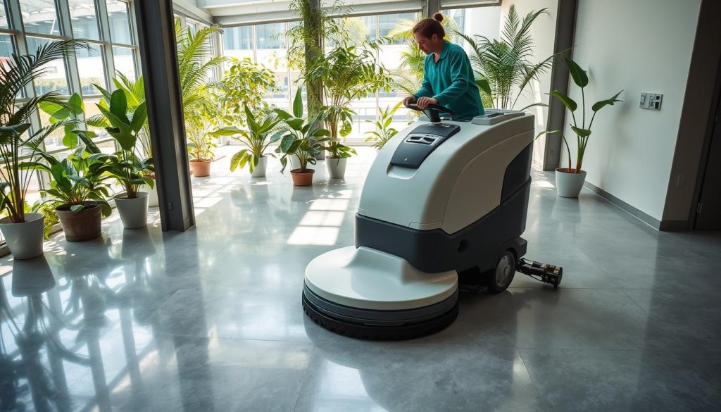 eco-friendly industrial floor cleaning
