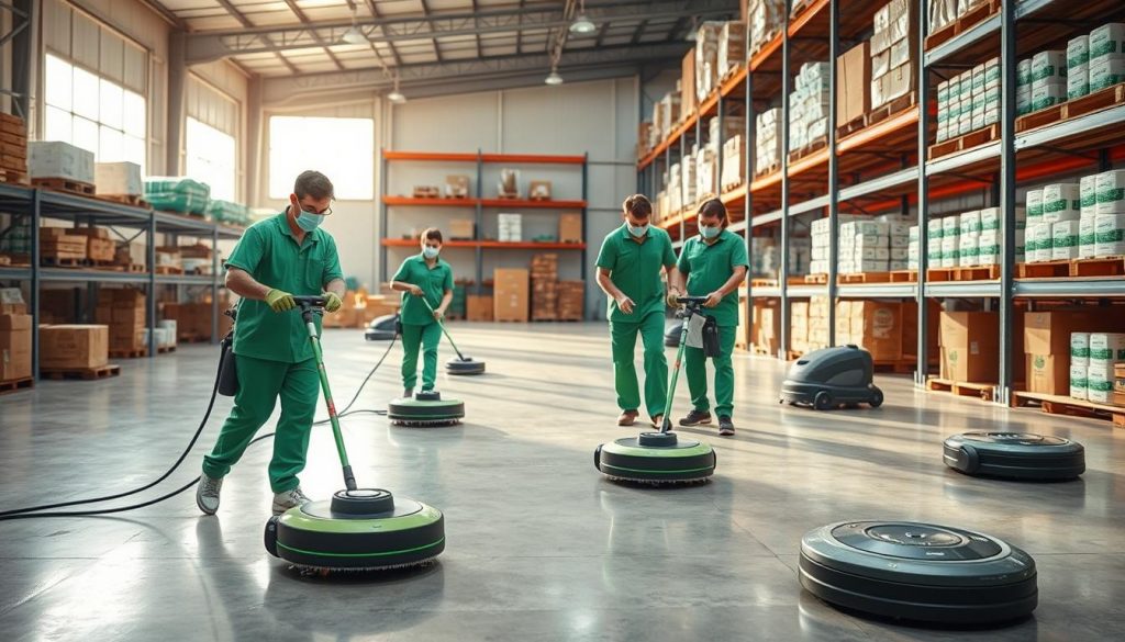 eco-friendly warehouse cleaning