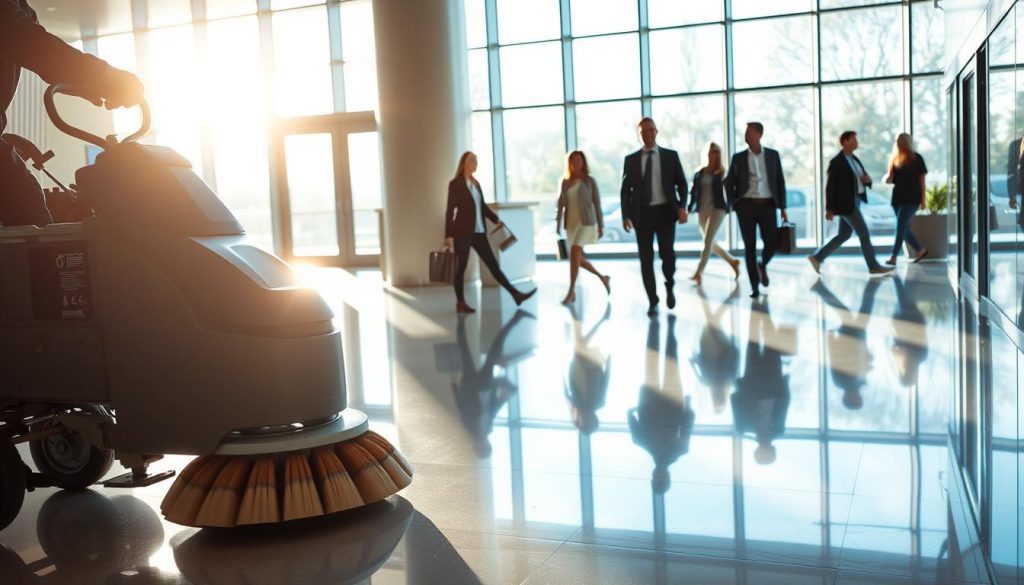 high-traffic floor cleaning Atlanta