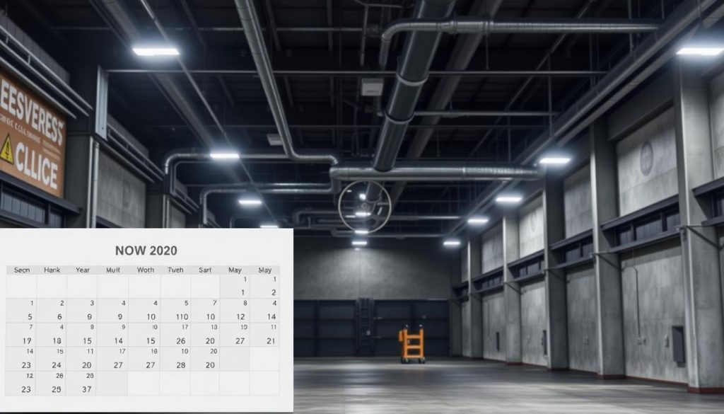 industrial cleaning calendar
