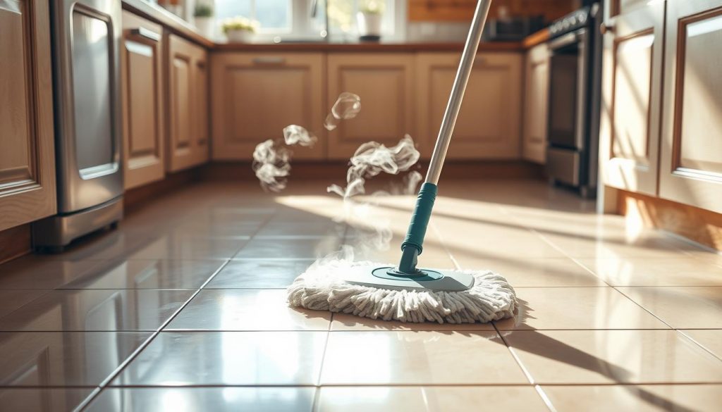 kitchen floor cleaning
