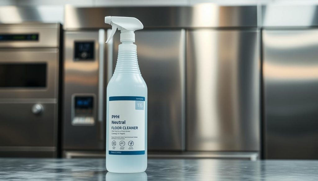 pH neutral floor cleaner for commercial use