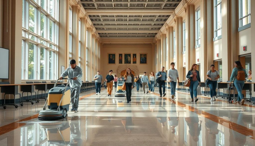 school and university floor cleaning services Atlanta