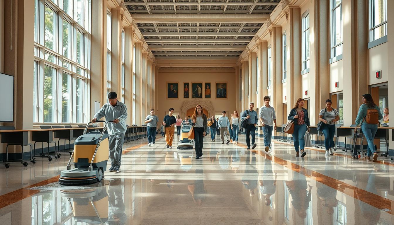school and university floor cleaning services Atlanta