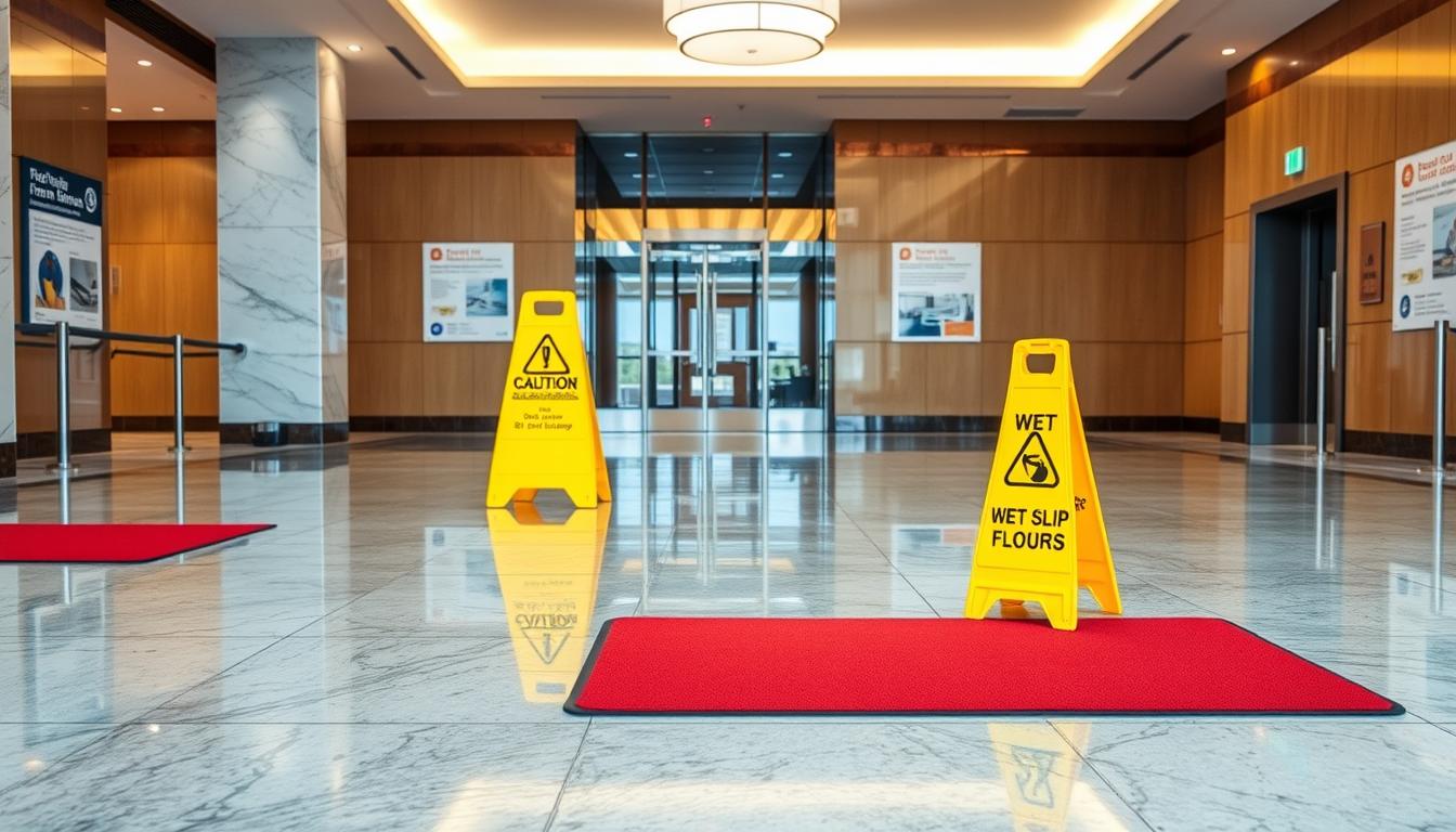 slippery floor prevention in commercial buildings