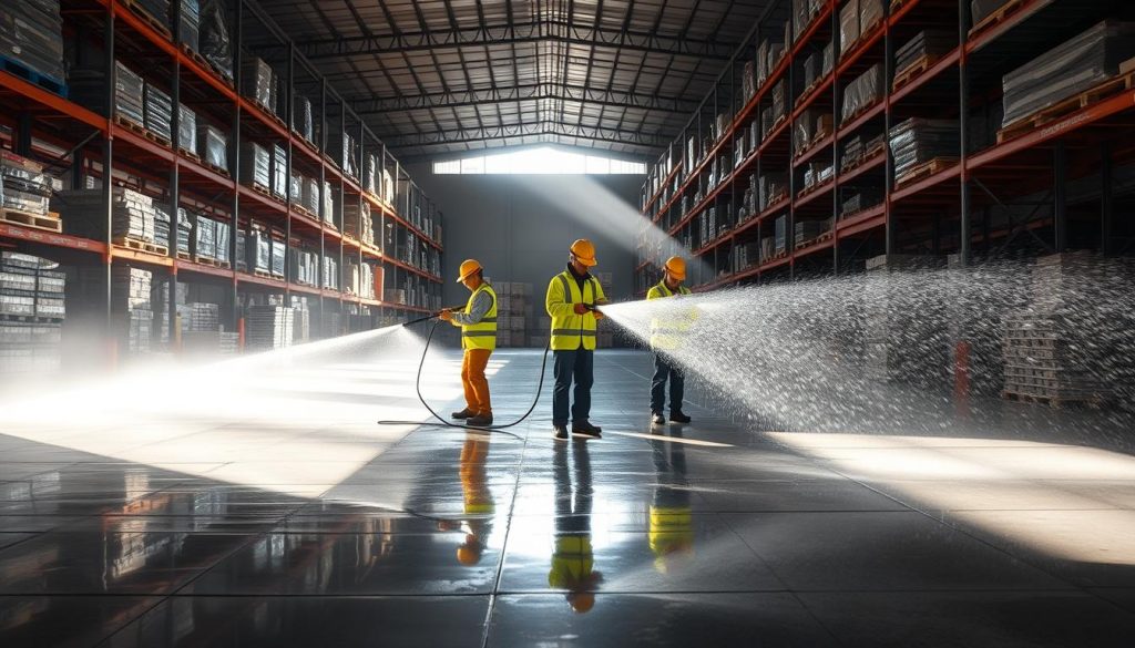 warehouse pressure washing Atlanta
