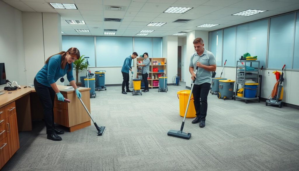 weekly cleaning routine business